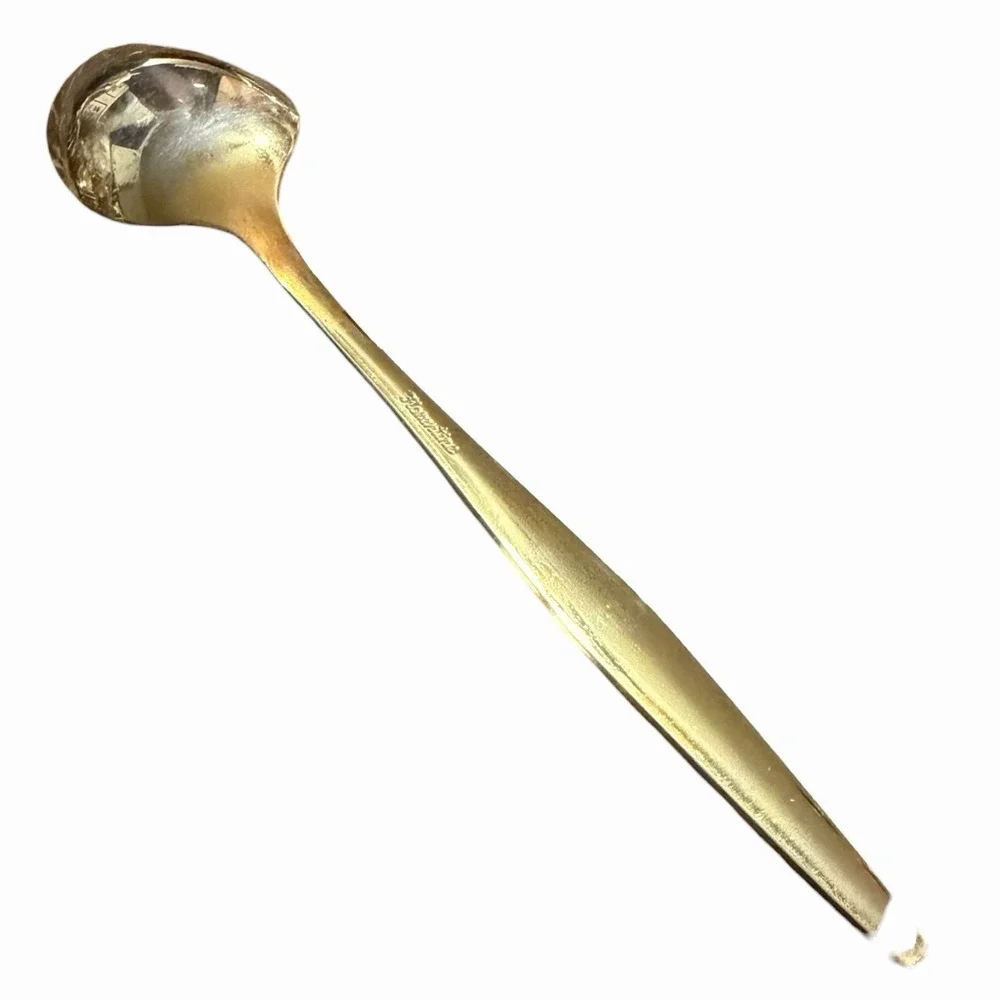 Antigua‎ (Gold Electroplate) Flatware Royalton Florentine Soup Spoon Replacement